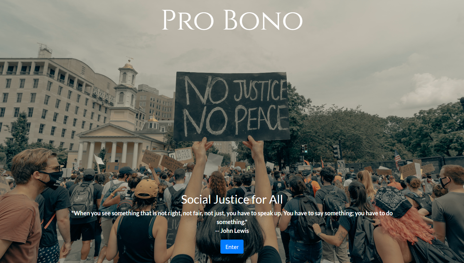 Pro Bono Home page